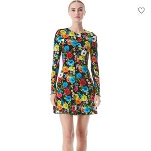 Alice + Olivia Floral Long Sleeve Dress - Multicolor